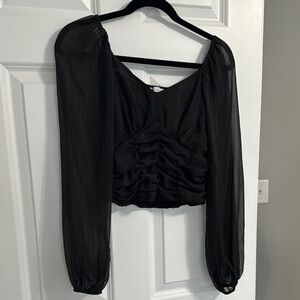 Elegant Black Women's Top